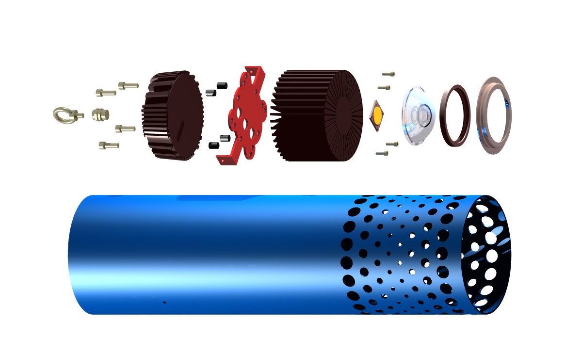 Industrial draw led lighting